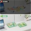 imageMarbrasse 2 Pack Desk Drawer Organizer Mesh Drawer Organizer Tray with 8 Adjustable Compartments Desk Organizers and Accessories 5 Dividers Drawer for Office Supplies Makeup ampamp Vanity BlackGreen
