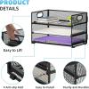 imageMarbrasse 3 Tier Paper Organizer Letter Tray Mesh File Organizer with Handle Paper Sorter Desk Organizer for Home Office Supplies2pblack