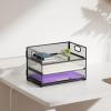 imageMarbrasse 3 Tier Paper Organizer Letter Tray Mesh File Organizer with Handle Paper Sorter Desk Organizer for Home Office Supplies2pblack