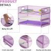 imageMarbrasse 3 Tier Paper Organizer Letter Tray Mesh File Organizer with Handle Paper Sorter Desk Organizer for Home Office SuppliesPurple