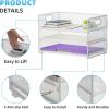 imageMarbrasse 3 Tier Paper Organizer Letter Tray Mesh File Organizer with Handle Paper Sorter Desk Organizer for Home Office SuppliesWhite