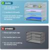 imageMarbrasse 4 Tier Paper Organizer Letter Tray  Mesh Desk File Organizer with Handle Paper Sorter Organizer for LetterA4 Office File Folder Holder Black 126quot x 91quot x 107quotSilver
