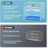 imageMarbrasse 4 Tier Paper Organizer Letter Tray  Mesh Desk File Organizer with Handle Paper Sorter Organizer for LetterA4 Office File Folder Holder Black 126quot x 91quot x 107quotBlue