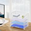 imageMarbrasse 4 Tier Paper Organizer Letter Tray  Mesh Desk File Organizer with Handle Paper Sorter Organizer for LetterA4 Office File Folder Holder Black 126quot x 91quot x 107quotWhite