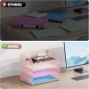 imageMarbrasse 4 Tier Paper Organizer Letter Tray  Mesh Desk File Organizer with Handle Paper Sorter Organizer for LetterA4 Office File Folder Holder Black 126quot x 91quot x 107quotPink