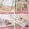 imageMarbrasse Desk Drawer Organizer Metal Mesh Drawer Organizer Tray with 5 Adjustable CompartmentsDesk Organizers and Accessories for HomeOfficeKitchenMakeupVanity BlackPink