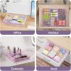 imageMarbrasse Desk Drawer Organizer Metal Mesh Drawer Organizer Tray with 5 Adjustable CompartmentsDesk Organizers and Accessories for HomeOfficeKitchenMakeupVanity BlackPurple