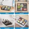 imageMarbrasse Desk Drawer Organizer Metal Mesh Drawer Organizer Tray with 5 Adjustable CompartmentsDesk Organizers and Accessories for HomeOfficeKitchenMakeupVanity BlackBlack