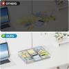 imageMarbrasse Desk Drawer Organizer Metal Mesh Drawer Organizer Tray with 5 Adjustable CompartmentsDesk Organizers and Accessories for HomeOfficeKitchenMakeupVanity BlackSilver