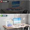 imageMarbrasse 5 Tier Paper Organizer with 3 Pen Holders Mesh Desk File Organizer with Handle Paper Sorter Desk Organizer for Home Office SuppliesBlack5 Tier With 3 Pen Holders  White