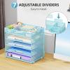 imageMarbrasse 5 Tier Paper Organizer with 3 Pen Holders Mesh Desk File Organizer with Handle Paper Sorter Desk Organizer for Home Office SuppliesBlackMesh File Organizer 5cblue