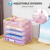 imageMarbrasse 5 Tier Paper Organizer with 3 Pen Holders Mesh Desk File Organizer with Handle Paper Sorter Desk Organizer for Home Office SuppliesBlackMesh File Organizer 5 Tierpink