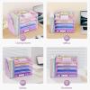 imageMarbrasse 5Tier Desk Organizer with File HolderPaper Letter Tray OrganizerDesktop File Organizer with Adjustable CompartmentsMesh Desk Organizers and Accessories for Office SuppliesBlackPurple