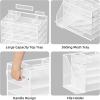 imageMarbrasse 5Tier Desk Organizer with File HolderPaper Letter Tray OrganizerDesktop File Organizer with Adjustable CompartmentsMesh Desk Organizers and Accessories for Office SuppliesBlackWhite