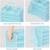 imageMarbrasse 5Tier Desk Organizer with File HolderPaper Letter Tray OrganizerDesktop File Organizer with Adjustable CompartmentsMesh Desk Organizers and Accessories for Office SuppliesBlackBlue