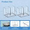 imageMarbrasse Acrylic Magnetic Pen Holder 2 Pack Dry Erase Marker Holder Magnetic Whiteboard Pencil Holders for Refrigerator Locker School and OfficeClear2P Magnetic Plastic HolderClear