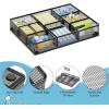 imageMarbrasse 2Pack Desk Drawer Organizer Metal Mesh Drawer Organizer Tray with 5 Adjustable CompartmentsDesk Organizers and Accessories for HomeOfficeKitchenMakeupVanity Black2Pack Black