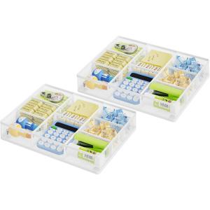 imageMarbrasse 2Pack Desk Drawer Organizer Metal Mesh Drawer Organizer Tray with 5 Adjustable CompartmentsDesk Organizers and Accessories for HomeOfficeKitchenMakeupVanity Black2Pack White