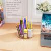 imageMarbrasse Acrylic Pen Holder 360degree Rotating Clear Pen Organizer for Desk Desktop Stationery Organizer Caddy for Office School Home ampamp Art Supplies Acrylic CircleAcrylic Desk OrganizerCircle