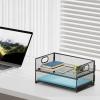 imageMarbrasse 2 Tier Paper Organizer Letter Tray Mesh File Organizer with Handle Paper Sorter Desk Organizer for Home Office Supplies  Black2 Tier Black