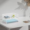 imageMarbrasse 2 Tier Paper Organizer Letter Tray Mesh File Organizer with Handle Paper Sorter Desk Organizer for Home Office Supplies  Black2 Tier White
