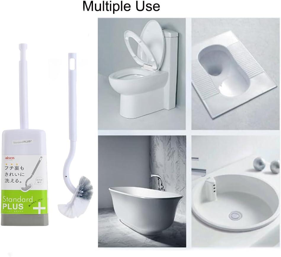 imageMarbarsse Bathroom Toilet Bowl Brush and Holder Curved Design Toilet Brush for Deep Cleaning Under Rim Best Toilet Brush Set Easy Handy CompactToilet BowlCleaner Brush for Bathroom 4 Pack4p