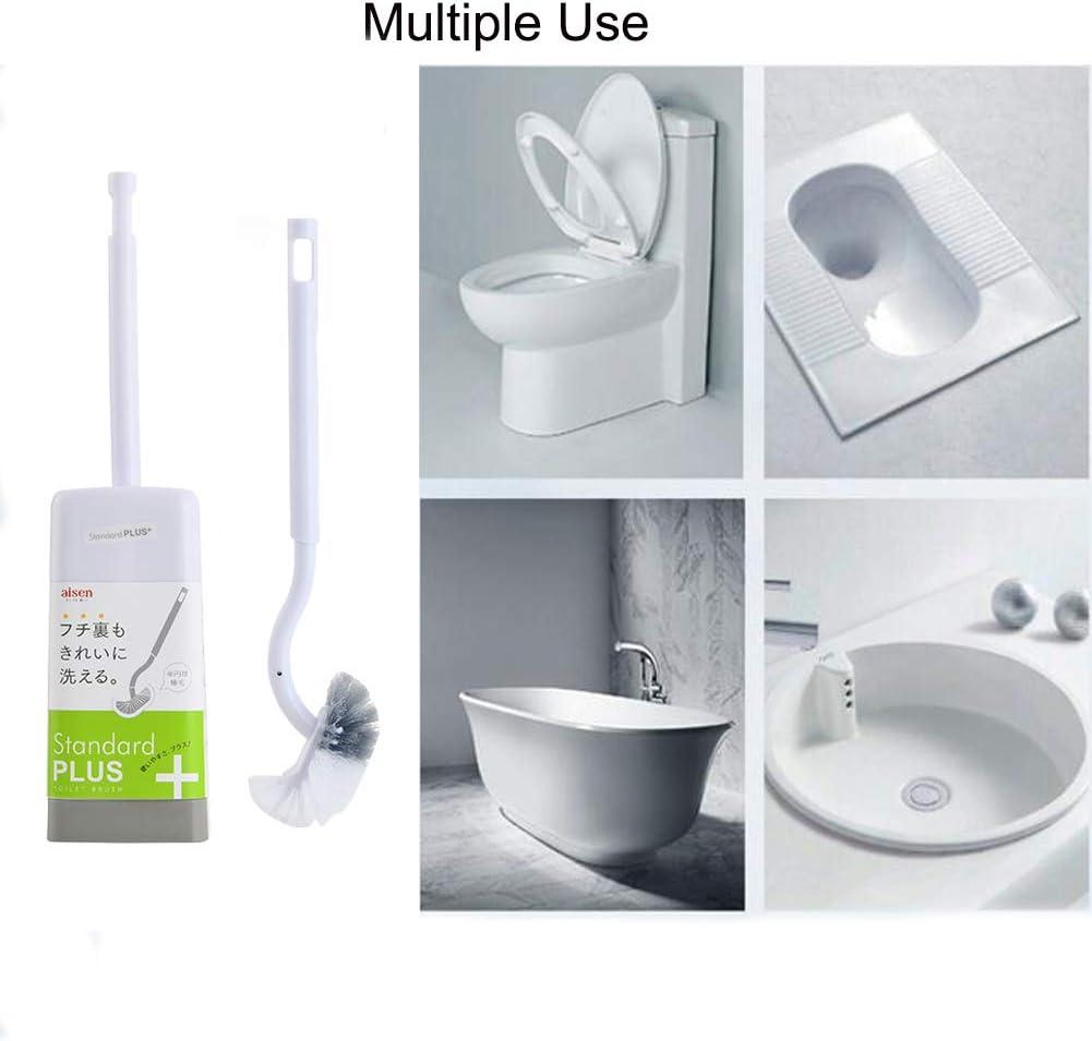 imageMarbarsse Bathroom Toilet Bowl Brush and Holder Curved Design Toilet Brush for Deep Cleaning Under Rim Best Toilet Brush Set Easy Handy CompactToilet BowlCleaner Brush for Bathroom 4 Pack2 Pack