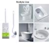 imageMarbarsse Bathroom Toilet Bowl Brush and Holder Curved Design Toilet Brush for Deep Cleaning Under Rim Best Toilet Brush Set Easy Handy CompactToilet BowlCleaner Brush for Bathroom 4 Pack2 Pack