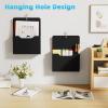 imageMagnetic File Holder  Magnetic Paper Holder Pocket Organizer Office Supplies Storage Mail Organizer for NotebooksPlannersLetter BlueBlack HolderL