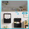 imageMagnetic File Holder  Magnetic Paper Holder Pocket Organizer Office Supplies Storage Mail Organizer for NotebooksPlannersLetter BlueBlack HolderL