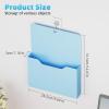 imageMagnetic File Holder  Magnetic Paper Holder Pocket Organizer Office Supplies Storage Mail Organizer for NotebooksPlannersLetter BlueBlue Holder2L