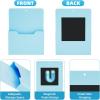 imageMagnetic File Holder  Magnetic Paper Holder Pocket Organizer Office Supplies Storage Mail Organizer for NotebooksPlannersLetter BlueBlue HolderL