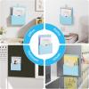 imageMagnetic File Holder  Magnetic Paper Holder Pocket Organizer Office Supplies Storage Mail Organizer for NotebooksPlannersLetter BlueBlue HolderL