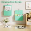 imageMagnetic File Holder  Magnetic Paper Holder Pocket Organizer Office Supplies Storage Mail Organizer for NotebooksPlannersLetter BlueGreen HolderL