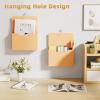 imageMagnetic File Holder  Magnetic Paper Holder Pocket Organizer Office Supplies Storage Mail Organizer for NotebooksPlannersLetter BlueOrange HolderL