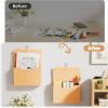 imageMagnetic File Holder  Magnetic Paper Holder Pocket Organizer Office Supplies Storage Mail Organizer for NotebooksPlannersLetter BlueOrange HolderL