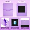 imageMagnetic File Holder  Magnetic Paper Holder Pocket Organizer Office Supplies Storage Mail Organizer for NotebooksPlannersLetter BluePurple Holder2L