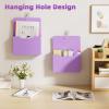 imageMagnetic File Holder  Magnetic Paper Holder Pocket Organizer Office Supplies Storage Mail Organizer for NotebooksPlannersLetter BluePurple HolderL