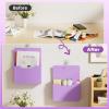 imageMagnetic File Holder  Magnetic Paper Holder Pocket Organizer Office Supplies Storage Mail Organizer for NotebooksPlannersLetter BluePurple HolderL