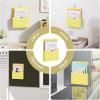 imageMagnetic File Holder  Magnetic Paper Holder Pocket Organizer Office Supplies Storage Mail Organizer for NotebooksPlannersLetter BlueYellow HolderL