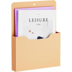 imageMagnetic File Holder  Magnetic Paper Holder Pocket Organizer Office Supplies Storage Mail Organizer for NotebooksPlannersLetter BlueOrange HolderL