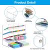 imageMarbrasse Clear Pen Organizer Storage Acrylic Desk Organizer with 12 Compartments Pen Holder for Desk Desktop Art Organizer for Office School Art Supplies Acrylic Pen Holder with DrawerAcrylic 10G with Drawer