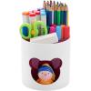 imageMarbrasse Desk Organizer Cute Pen Holder for Desk Pencil Pen Organizer for Classroom Must Haves Art Supply Storage Box Caddy for Office Home White ampamp White Bear Head one sizeRed