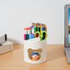 imageMarbrasse Desk Organizer Cute Pen Holder for Desk Pencil Pen Organizer for Classroom Must Haves Art Supply Storage Box Caddy for Office Home White ampamp White Bear Head one sizeWhite