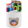 imageMarbrasse Desk Organizer Cute Pen Holder for Desk Pencil Pen Organizer for Classroom Must Haves Art Supply Storage Box Caddy for Office Home White ampamp White Bear Head one sizeWhite