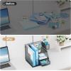 imageMarbrasse Desk Organizer and Accessories 3Tier File Organizer with Drawer and Pen Holder Small Desktop Organizer and Storage for Workspace Office Supplies BlackBlack
