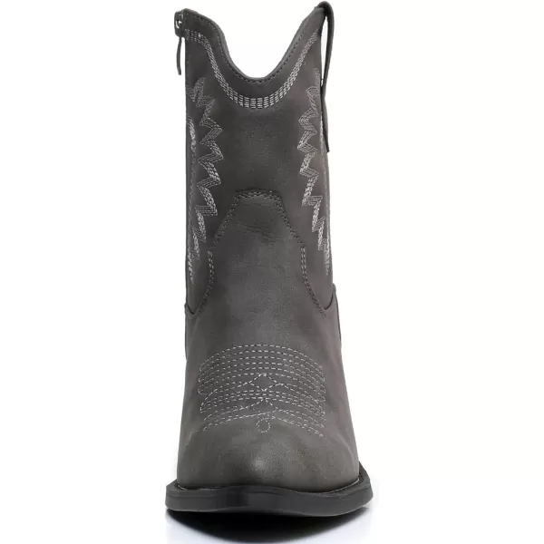 GLOBALWIN Women's Western Charm Cowgirl Boots Mid Calf Comfy Cowboy Boots For Women With Pointed Toe