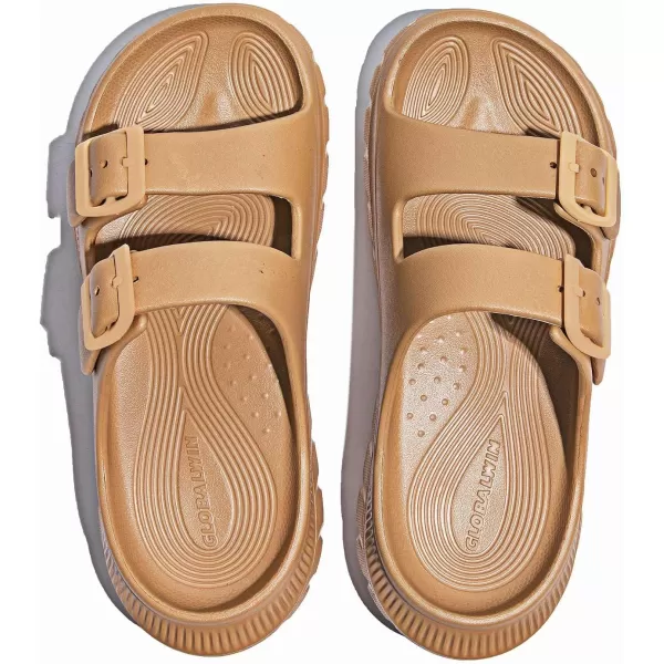 GLOBALWIN Sports Recovery Slides For Women Mia Summer Sandals With Comfortable Arch Support Indoor Outdoor Cloud Slippers Reduce Stress on Feet Lightweight