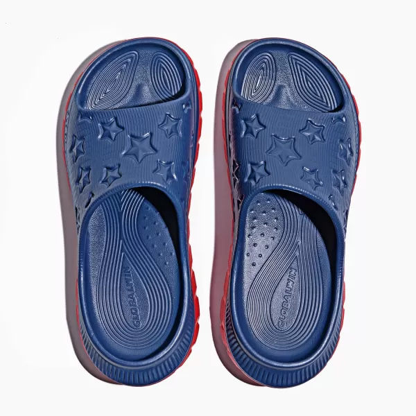 GLOBALWIN Sports Recovery Slides for Women Ava Sports Sandals With Comfortable Arch Support Indoor Outdoor Cloud Slippers Reduce Stress on Feet Lightweight Pillow Slides