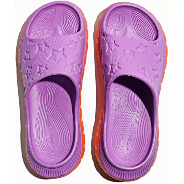 GLOBALWIN Sports Recovery Slides for Women Ava Sports Sandals With Comfortable Arch Support Indoor Outdoor Cloud Slippers Reduce Stress on Feet Lightweight Pillow Slides
